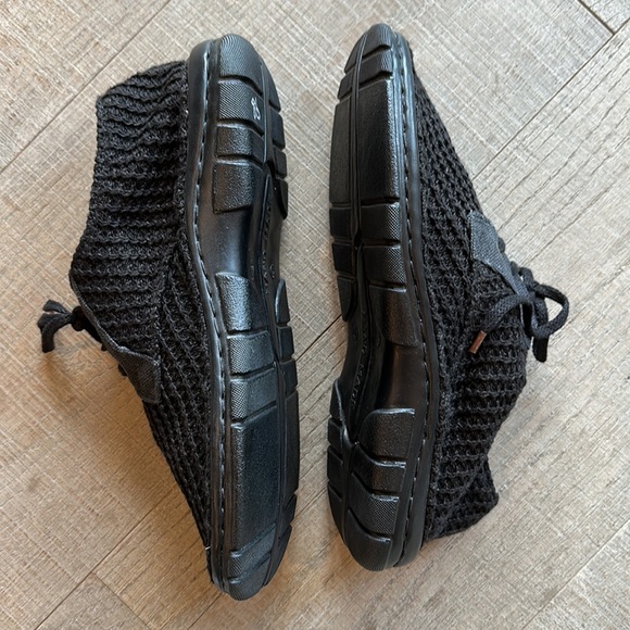 ALL HEMP Upper Rawganique Glue Free Handmade Knit Black Shoes Size 10.5-11 - Picture 3 of 10